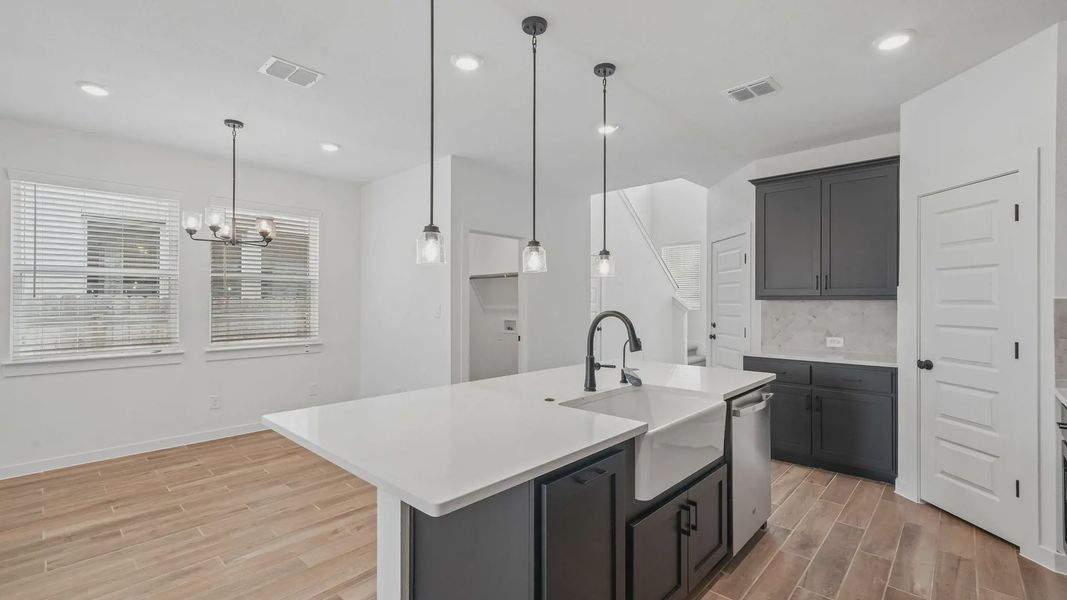 Representative furnished interior of a home built from the Sage by Chesmar Homes in Legacy at Lake Dunlap, New Braunfels (Image 6). Representative furnished interior of a home built from the Sage by Chesmar Homes in Legacy at Lake Dunlap, New Braunfels (Image 6).