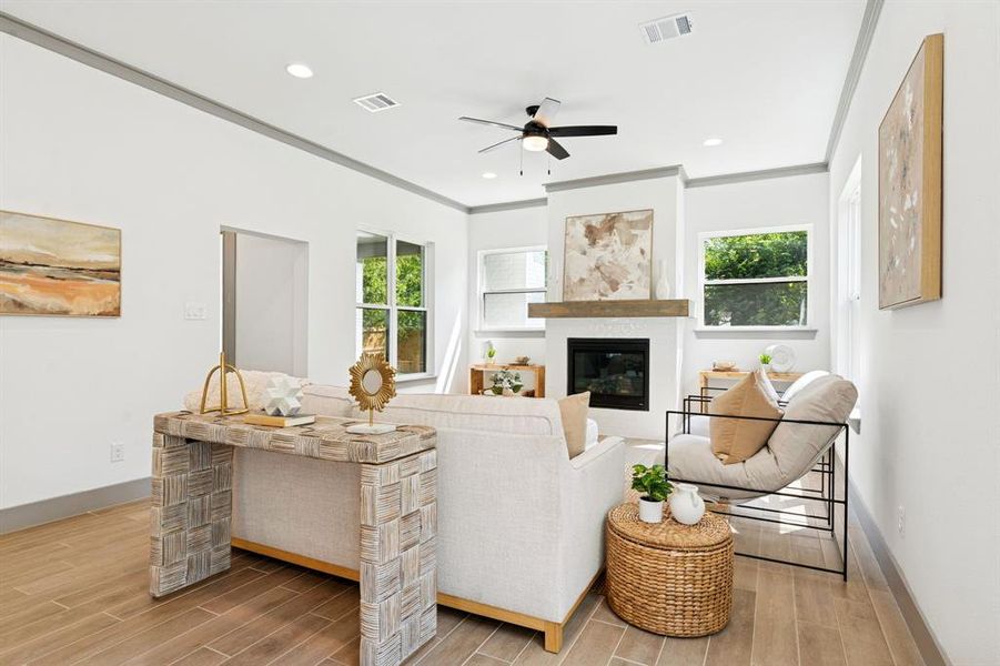 Furnished interior view inside a new home in , Fort Worth (Image 11).