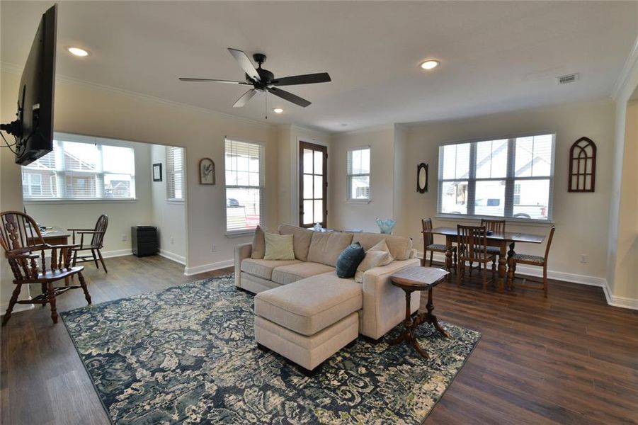 Furnished interior view inside a new home in , Granbury (Image 19). Furnished interior view inside a new home in , Granbury (Image 19).