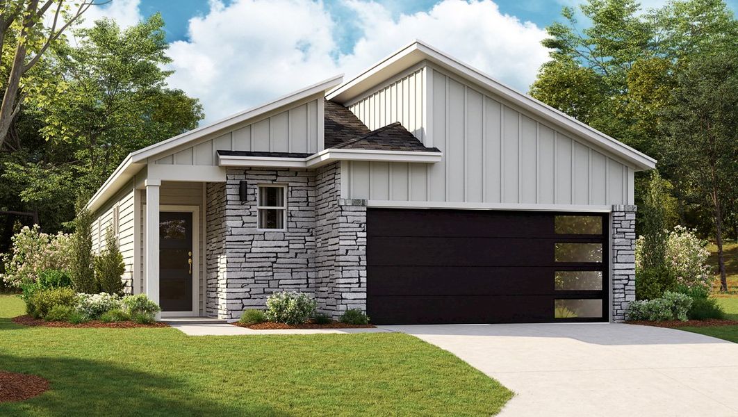 Front exterior of a new home in Nexus South, Gallatin, TN, highlighting curb appeal (Image 21). Front exterior of a new home in Nexus South, Gallatin, TN, highlighting curb appeal (Image 21).
