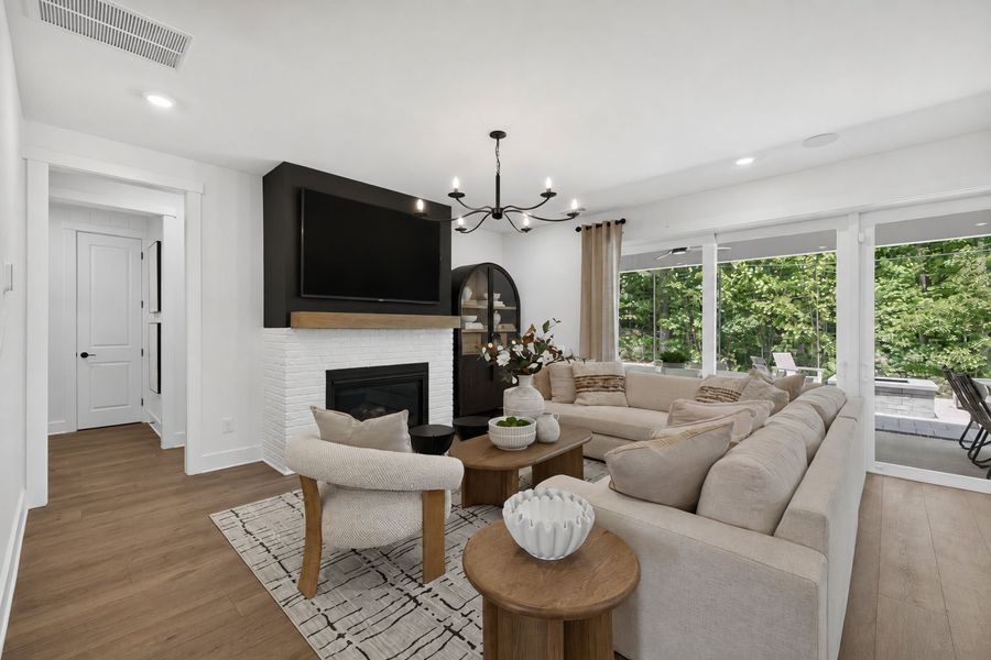Representative furnished interior of a home built from the Wynfield by Pulte Homes in Bleckley Station, Ball Ground (Image 16).