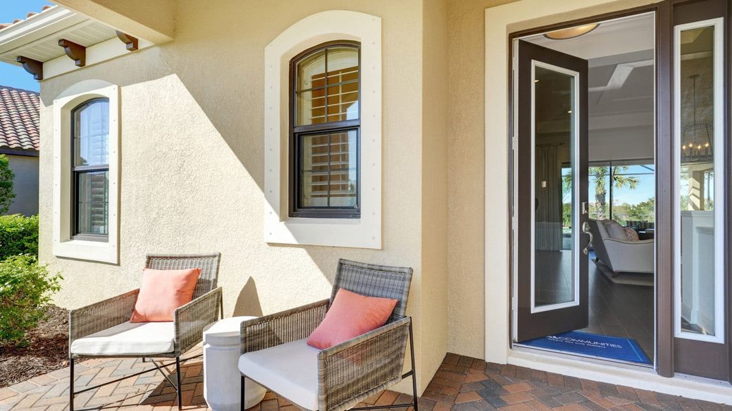 Representative exterior details of a home built from the Sanibel 2 by Neal Communities in Canoe Creek Real Estate and Homes for Sale in Parrish, FL - Neal Communities, Parrish (Image 20). Representative exterior details of a home built from the Sanibel 2 by Neal Communities in Canoe Creek Real Estate and Homes for Sale in Parrish, FL - Neal Communities, Parrish (Image 20).