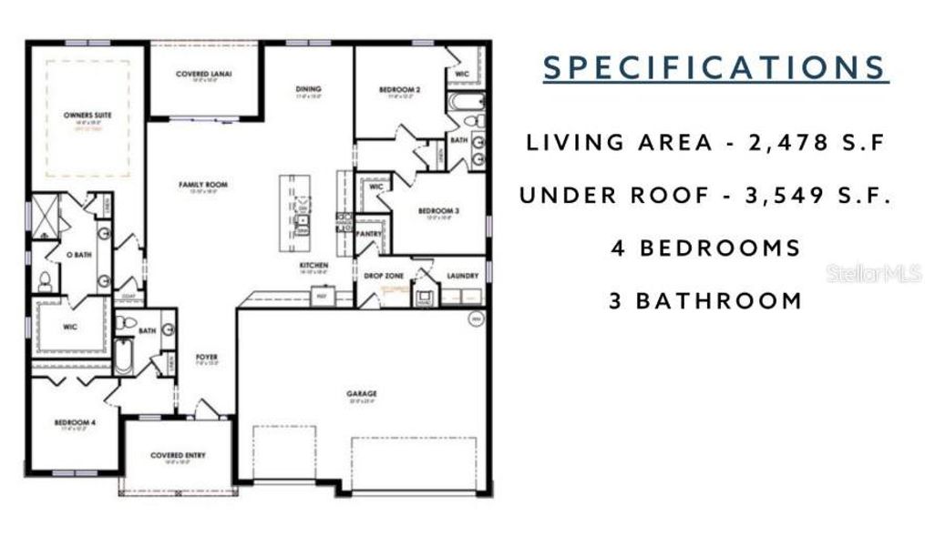 2D floor plan layout of this home in , Beverly Hills, FL (Image 5). 2D floor plan layout of this home in , Beverly Hills, FL (Image 5).