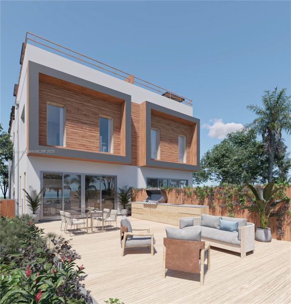 Exterior details and patio area of a home in , Miami (Image 9).