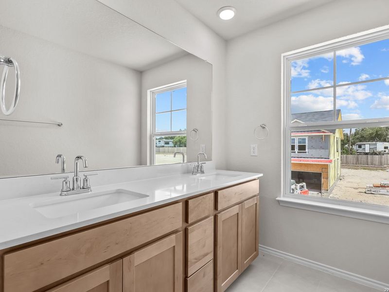 Furnished interior view inside a new home in Meadows at Oak Creek, San Antonio (Image 10).