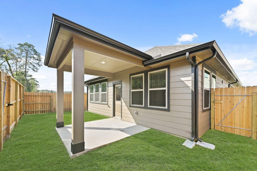 Relaxing covered patio Relaxing covered patio