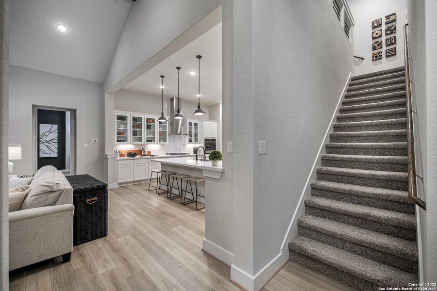 Furnished interior view inside a new home in Caliza Reserve, Boerne (Image 5).