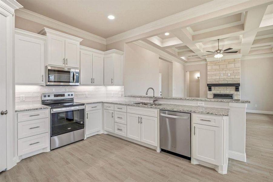 Furnished interior view inside a new home in , Tolar (Image 9).