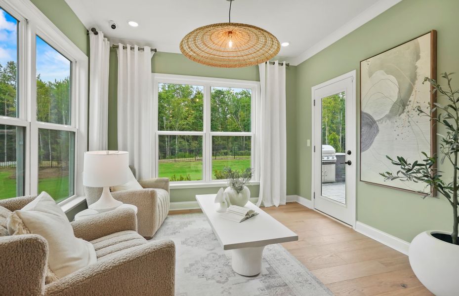 Furnished interior view inside a new home in Forest Creek, Waxhaw (Image 16). Furnished interior view inside a new home in Forest Creek, Waxhaw (Image 16).