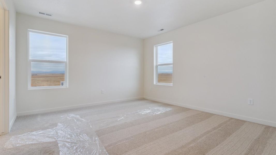 Representative unfurnished interior of a home built from the EDMON by D.R. Horton in The Ridge at Lorson Ranch, Colorado Springs (Image 14). Representative unfurnished interior of a home built from the EDMON by D.R. Horton in The Ridge at Lorson Ranch, Colorado Springs (Image 14).