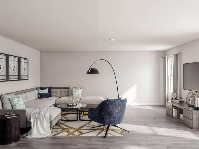 Furnished interior view inside a new home in Cresson Estates, Cresson (Image 4).