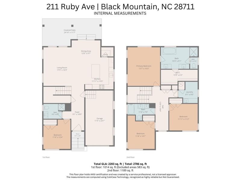 2D floor plan layout of this home in , Black Mountain, NC (Image 6). 2D floor plan layout of this home in , Black Mountain, NC (Image 6).