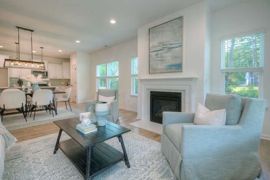 Representative furnished interior of a home built from the Durell by True Homes in Homecoming, Ravenel (Image 8).