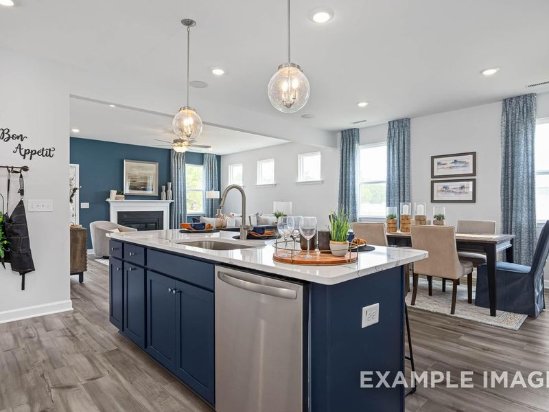 Furnished interior view inside a new home in Woodland Crossing, Zebulon (Image 12).