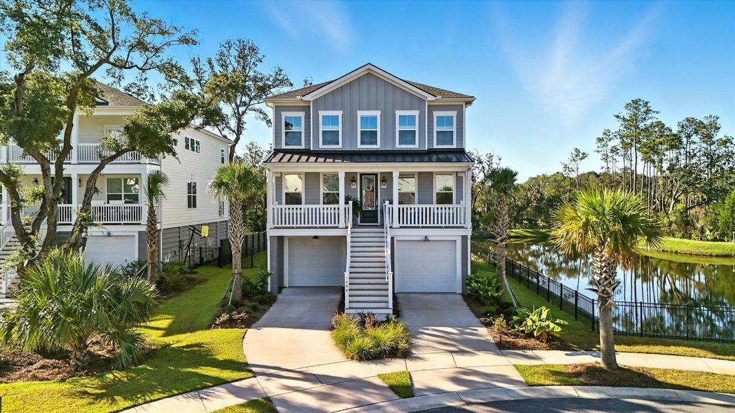 Front exterior of a new home in , Mount Pleasant, SC, highlighting curb appeal (Image 27).