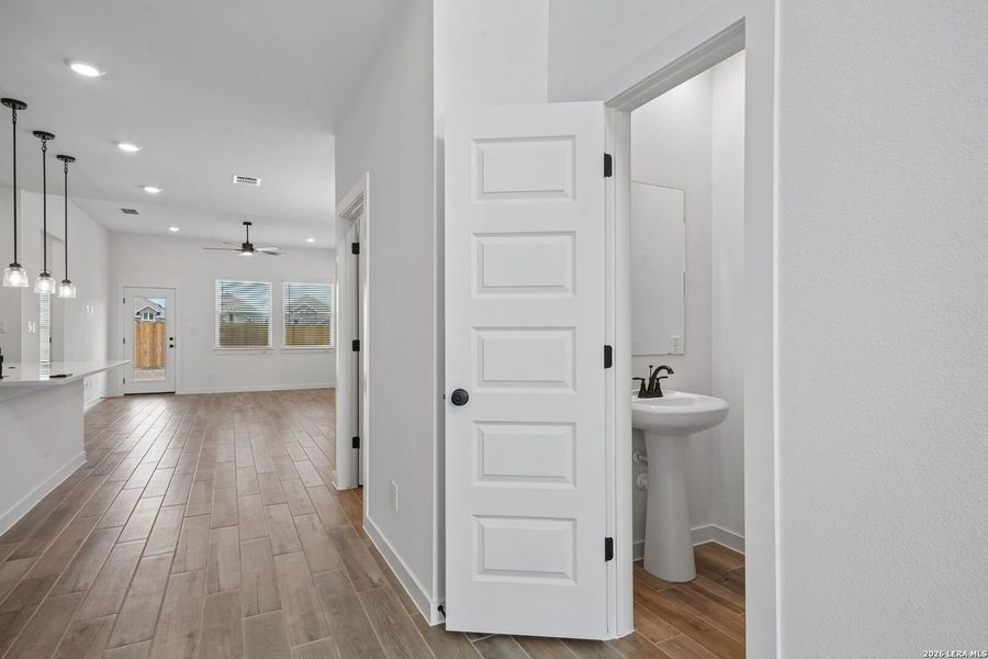 Spacious, unfurnished interior of a new home in Legacy at Lake Dunlap, New Braunfels (Image 12). Spacious, unfurnished interior of a new home in Legacy at Lake Dunlap, New Braunfels (Image 12).