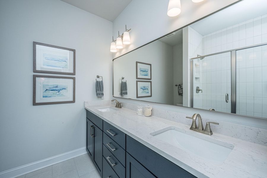 Furnished interior view inside a new home in , Awendaw (Image 29).