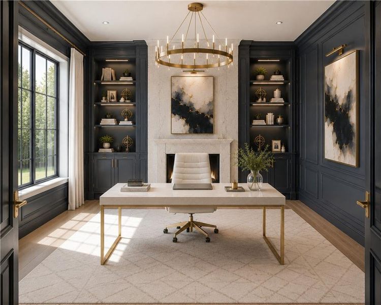 Furnished interior view inside a new home in , Alpharetta (Image 3).