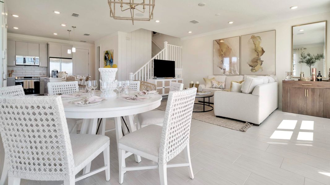 Furnished interior view inside a new home in Lagoon Residences at Epperson, Wesley Chapel (Image 7).