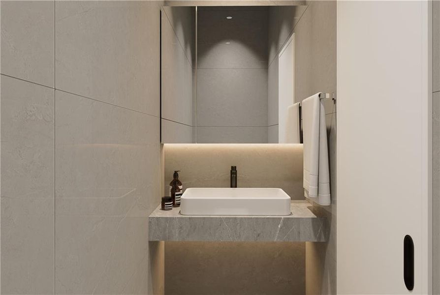 Close-up of interior finishes inside a home in , Sugar Hill (Image 23).