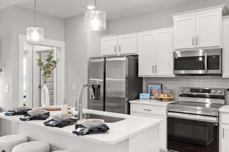 Furnished interior view inside a new home in , Gaston (Image 3).