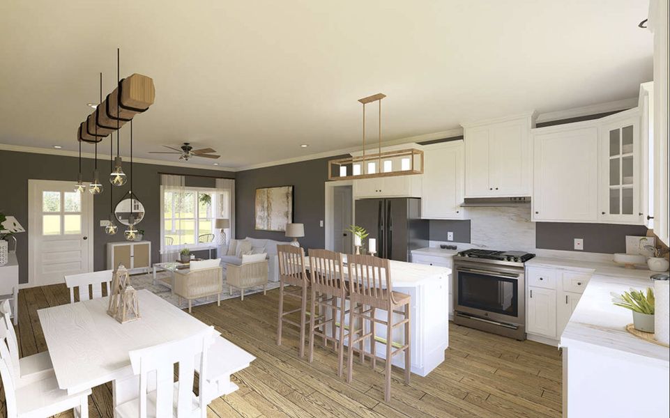 Representative furnished interior of a home built from the Morgan by Zeal Home Builders in Echo Grove, Poolville (Image 6). Representative furnished interior of a home built from the Morgan by Zeal Home Builders in Echo Grove, Poolville (Image 6).