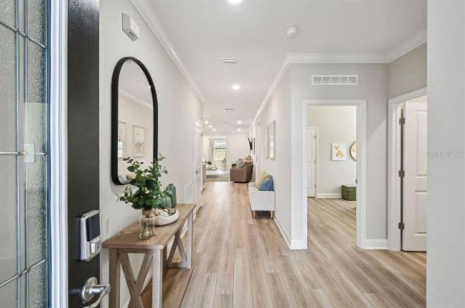 Furnished interior view inside a new home in Palm Coast, Palm Coast (Image 5). Furnished interior view inside a new home in Palm Coast, Palm Coast (Image 5).