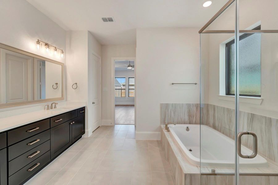 Furnished interior view inside a new home in The Meadows at Imperial Oaks, Conroe (Image 7).