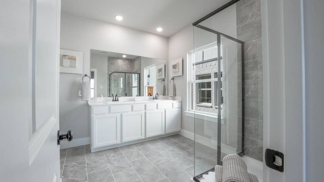 Representative furnished interior of a home built from the Monroe F by First Texas Homes in Marine Creek Ranch, Fort Worth (Image 12).