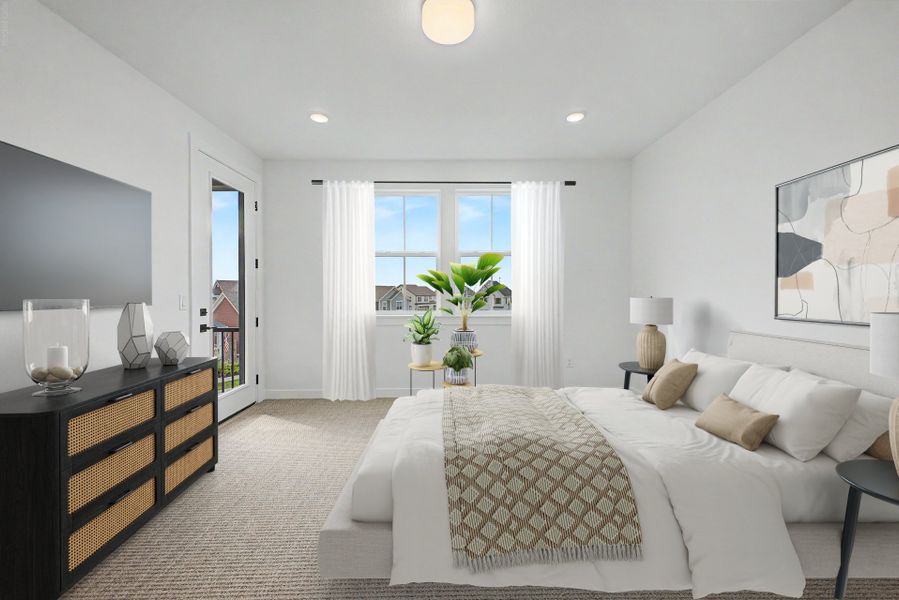 Furnished interior view inside a new home in Westerly, Erie (Image 7).