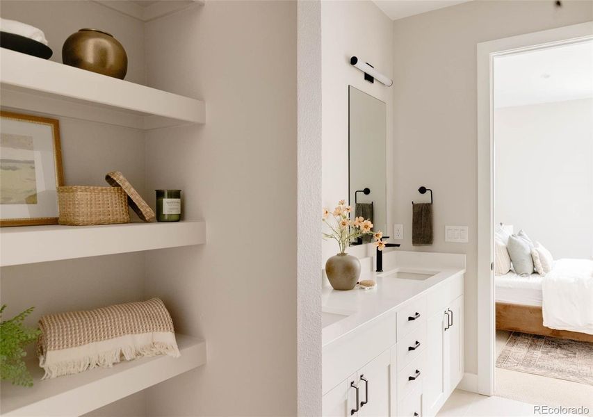 Furnished interior view inside a new home in A Line Townhomes, Denver (Image 5).