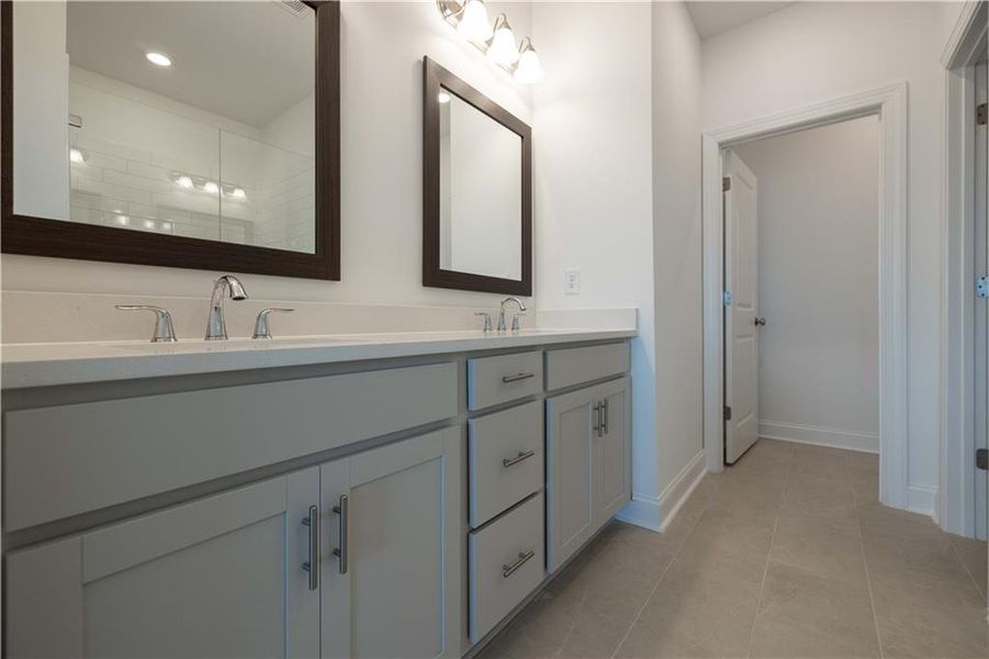 Furnished interior view inside a new home in Palisades Townhomes, Cumming (Image 17). Furnished interior view inside a new home in Palisades Townhomes, Cumming (Image 17).