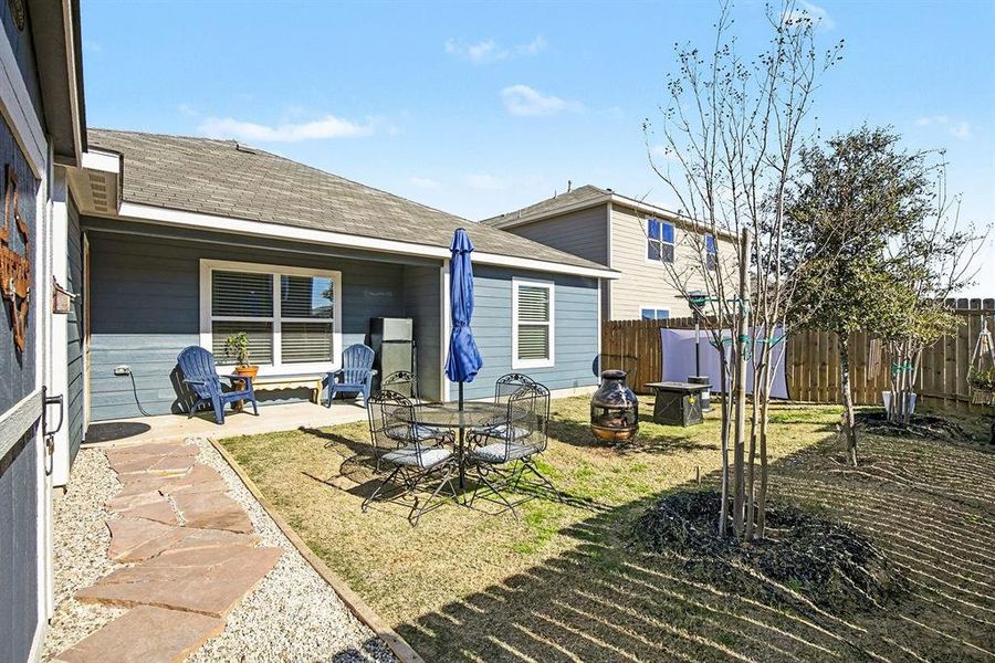 Exterior details and patio area of a home in Logan Square, Fort Worth (Image 23).