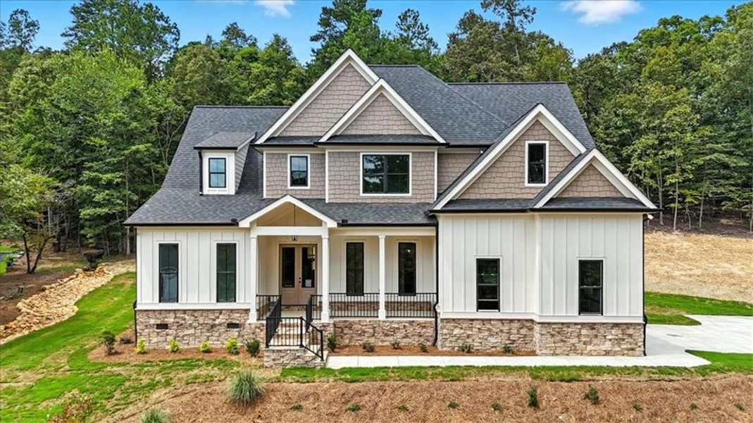Front exterior of a new home in , Rome, GA, highlighting curb appeal (Image 1).