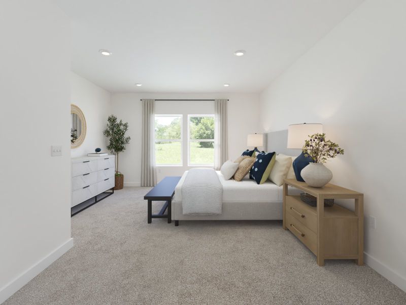 The primary suite offers a private retreat. The primary suite offers a private retreat.