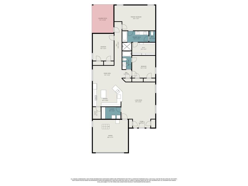 2D floor plan layout of this home in , Anahuac, TX (Image 3).