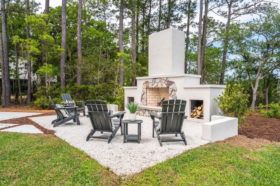 Exterior details and patio area of a home in , Johns Island (Image 49).