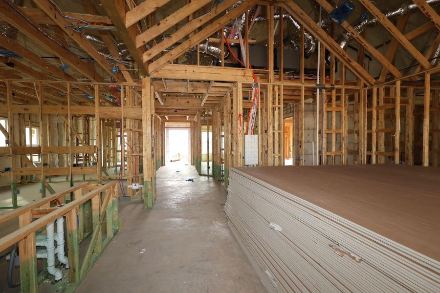 In-progress construction of a new home in Sienna - Parkview Collection, Missouri City, TX (Image 4).