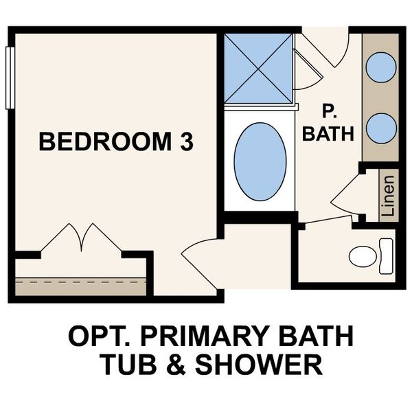2D floor plan layout for the Belgravia by Century Communities in Liberty Collection at Fulshear Lakes, Fulshear, TX (Image 4).