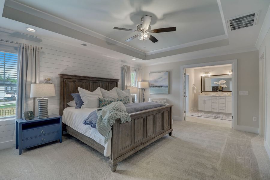 Representative furnished interior of a home built from the Brantley II by Great Southern Homes in Collins Cove, Chapin (Image 63).