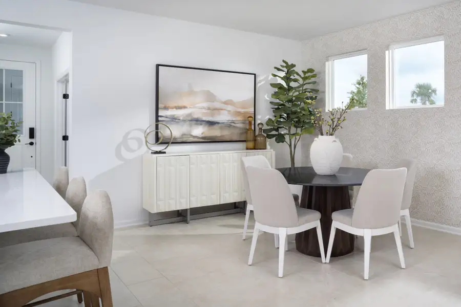 Furnished interior view inside a new home in RiverTown - WaterSong, St. Johns (Image 14).