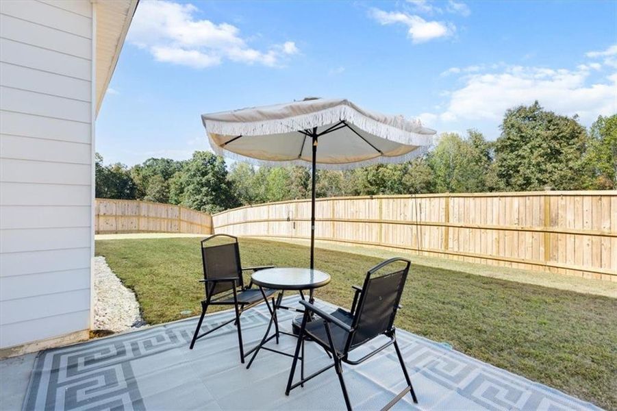 Exterior details and patio area of a home in , Locust Grove (Image 4). Exterior details and patio area of a home in , Locust Grove (Image 4).