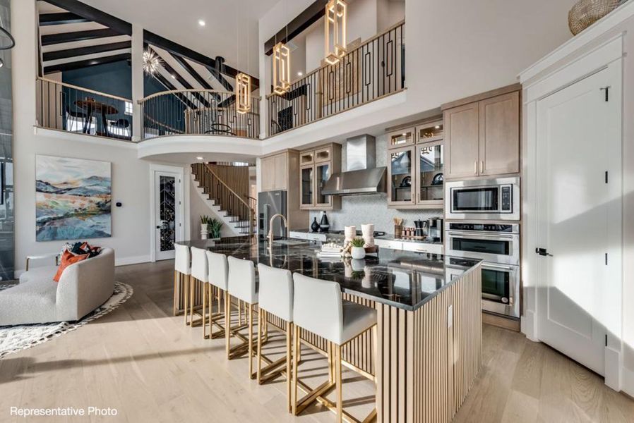 Furnished interior view inside a new home in Chatham Reserve, Providence Village (Image 5).