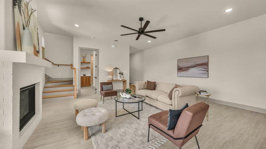 Furnished interior view inside a new home in , Aledo (Image 4).