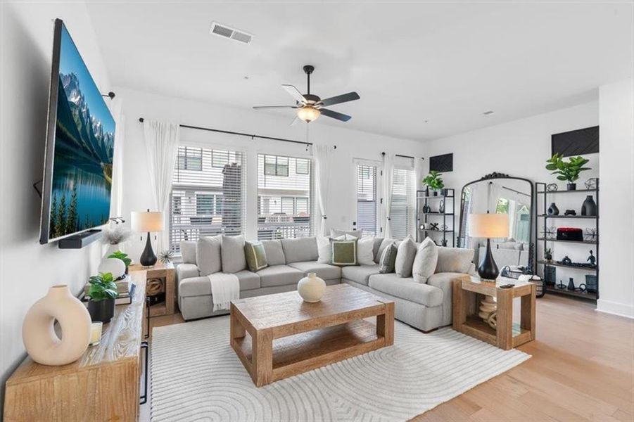 Furnished interior view inside a new home in , Roswell (Image 29).