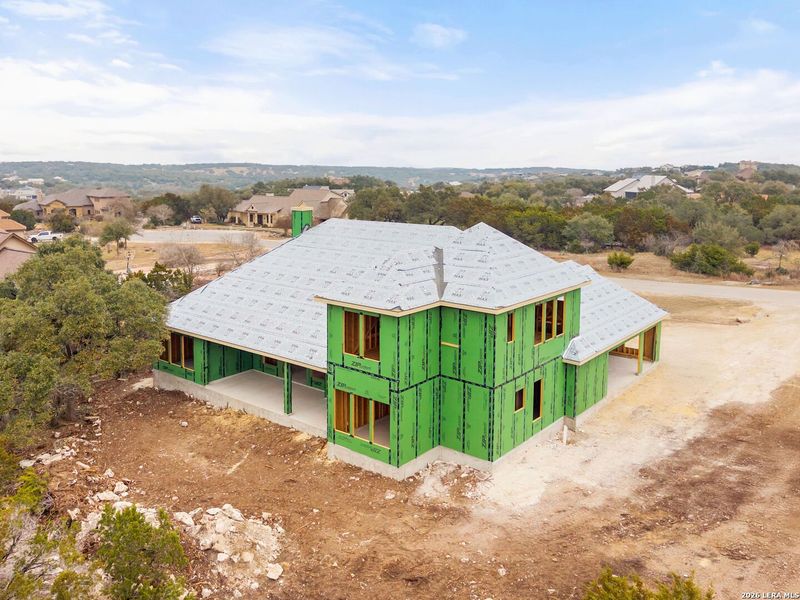 In-progress construction of a new home in , Canyon Lake, TX (Image 21).