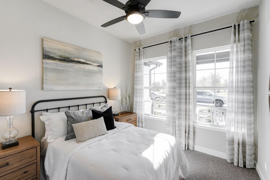 Furnished interior view inside a new home in The Highlands: Highland Duets, Porter (Image 12).