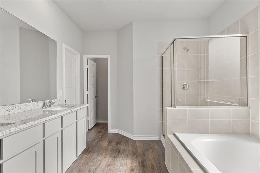 Furnished interior view inside a new home in Rocky Creek Crossing, Crowley (Image 8).