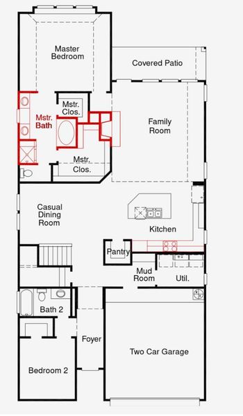 Second Floor Floorplan - Representative Photo