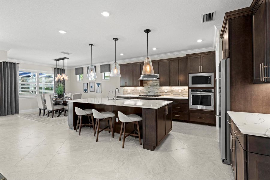 Furnished interior view inside a new home in Del Webb Tradition, Port St. Lucie (Image 32). Furnished interior view inside a new home in Del Webb Tradition, Port St. Lucie (Image 32).